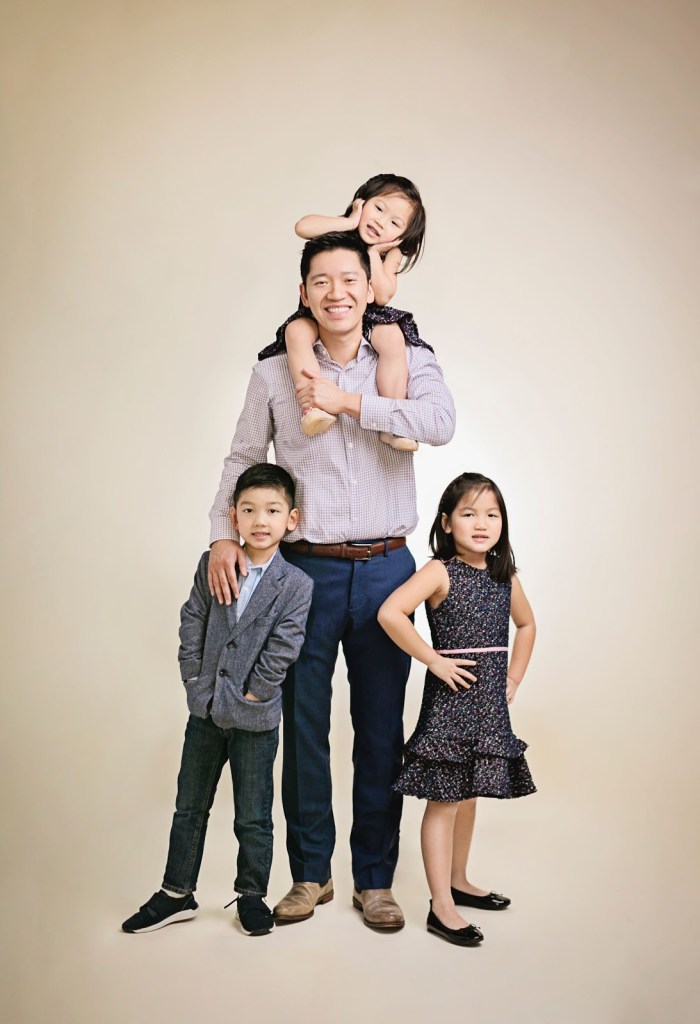 Dr Huyh and his children